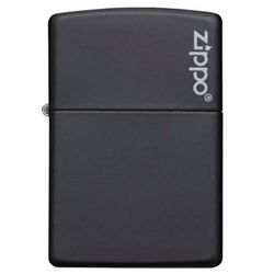Зажигалка ZIPPO ZL Black Matte черная с логотипом (218ZL)