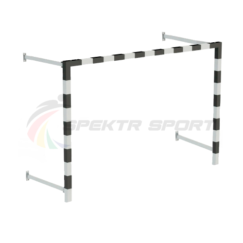 Ворота мини-футбольные пристенные без сетки 2х3х0.5м