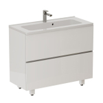 Тумба SANITECO Сапфир 70 напольная ,2двери, белая (под раковину COMO70)