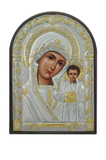 Казанская БМ, икона арочная, пластик 96х138