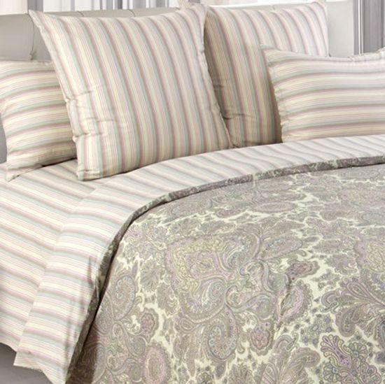 Полуторный комплект постельного белья Пейсли поплин