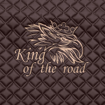 Ковры SCANIA 5 серии Р (автомат) (экокожа, коричневый, черный кант, бежевая вышивка)