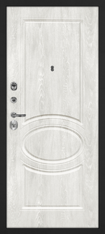 Металлическая входная дверь в квартиру с МДФ покрытием - 1008