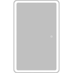 Зеркальный шкаф BelBagno Marino 50 SPC-MAR-500/800-1A-LED-TCH с подсветкой Белый