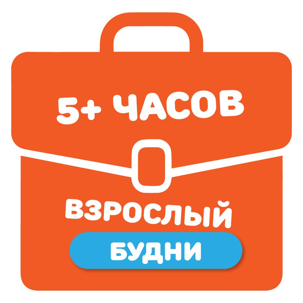 Взрослый билет на тариф "5+ часов" (будние дни)