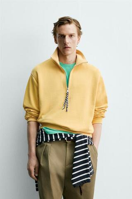 ZARA Х AARON LEVINE ТОЛСТОВКА НА МОЛНИИ, ПЕРСИКОВЫЙ