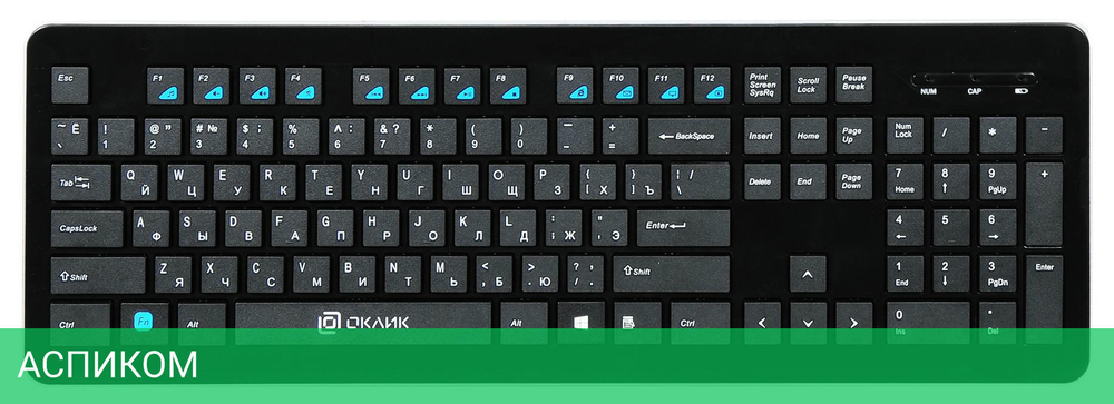 Клавиатура Oklick 870S черный