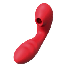 Вакуумный вибростимулятор BeYourLover Tara с функцией нагрева, красный