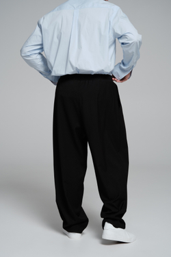 Брюки широкие на резинке | black