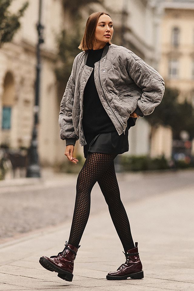 Черные плотные колготки Cindy