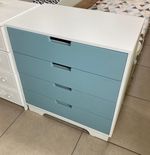 Комод Облако с 4 ящиками МДФ белый/ниагара