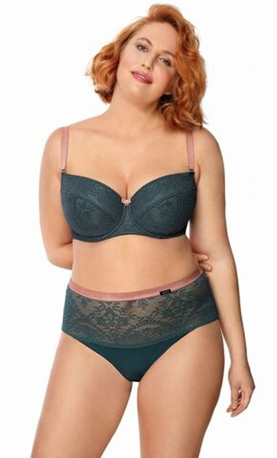 Бюстгальтер Zoya на косточках со съёмными пуш-ап вкладышами (Размер: 85B) (Цвет: темно-бирюзовый)