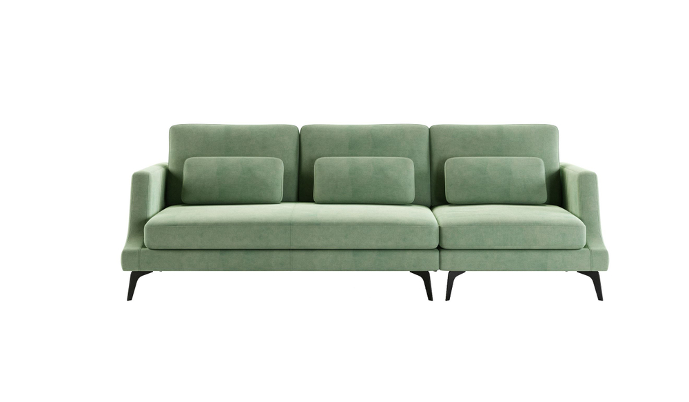 Albert диван прямой трехместный, велюр