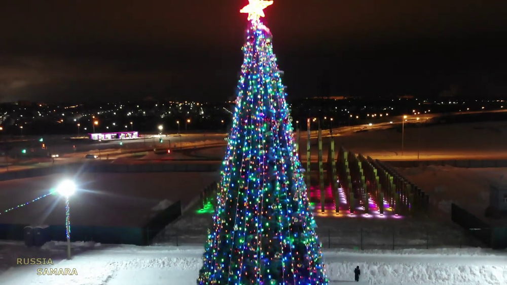 Уличная Гирлянда "Динамика" (220 В) для елок от 3 до 8 м