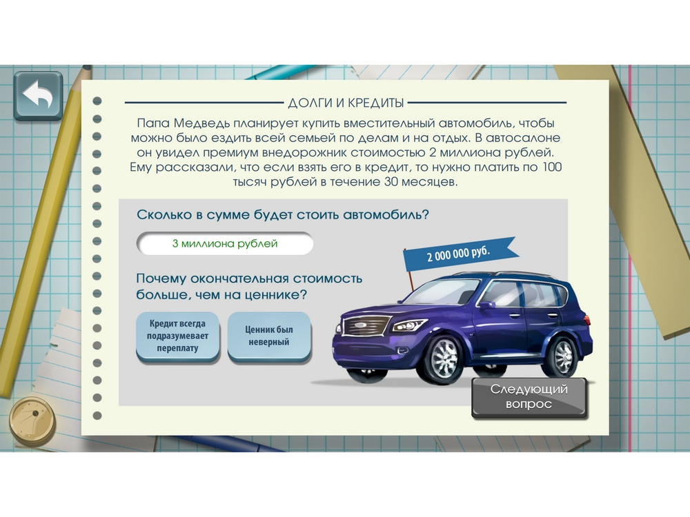 Программное обеспечение Финансовая Грамотность для школы