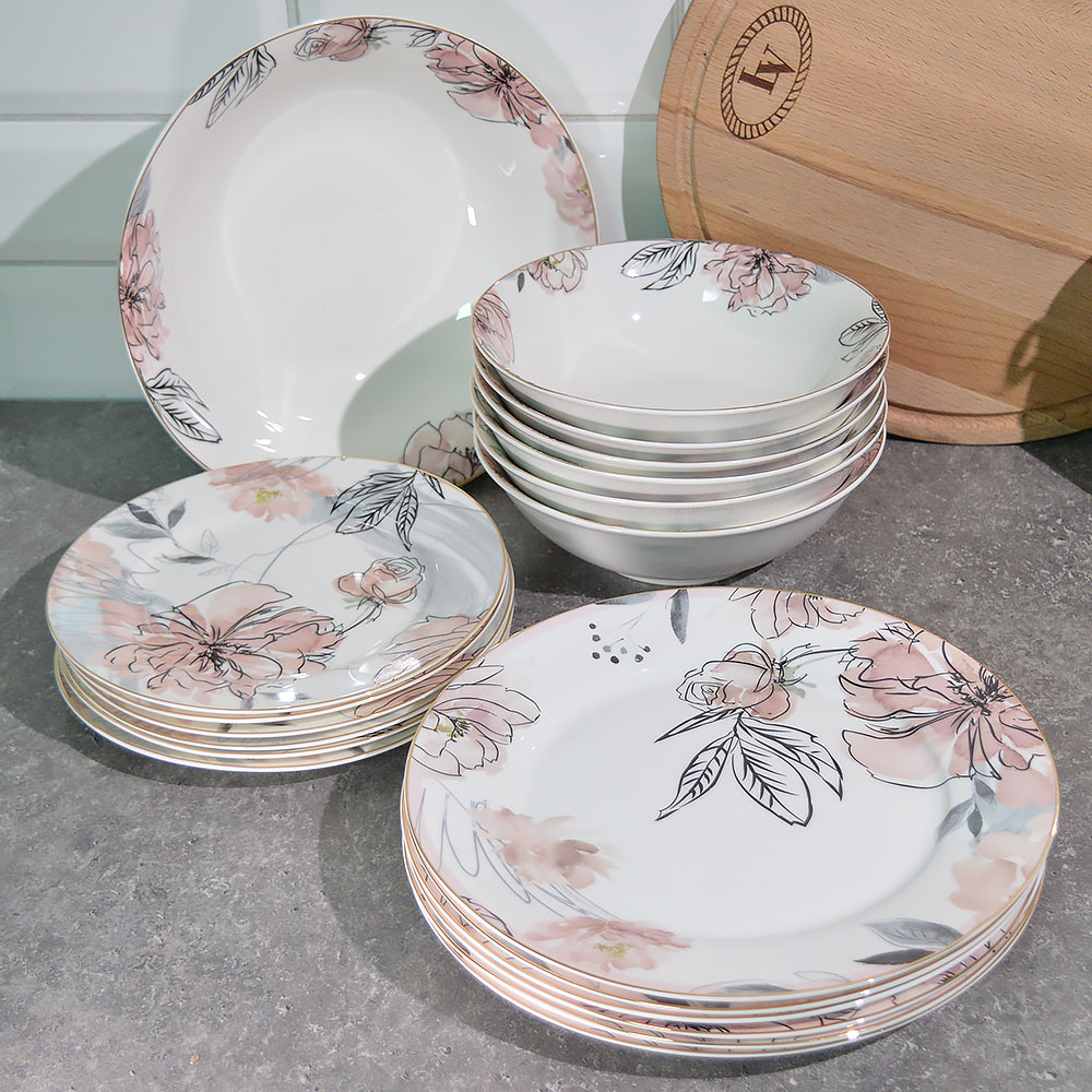 Столовый набор 19 предметов "Розали", Jewel
