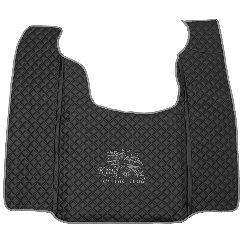 Ковры SCANIA 5 серии G (автомат), (экокожа, черный, серый кант, серая вышивка)