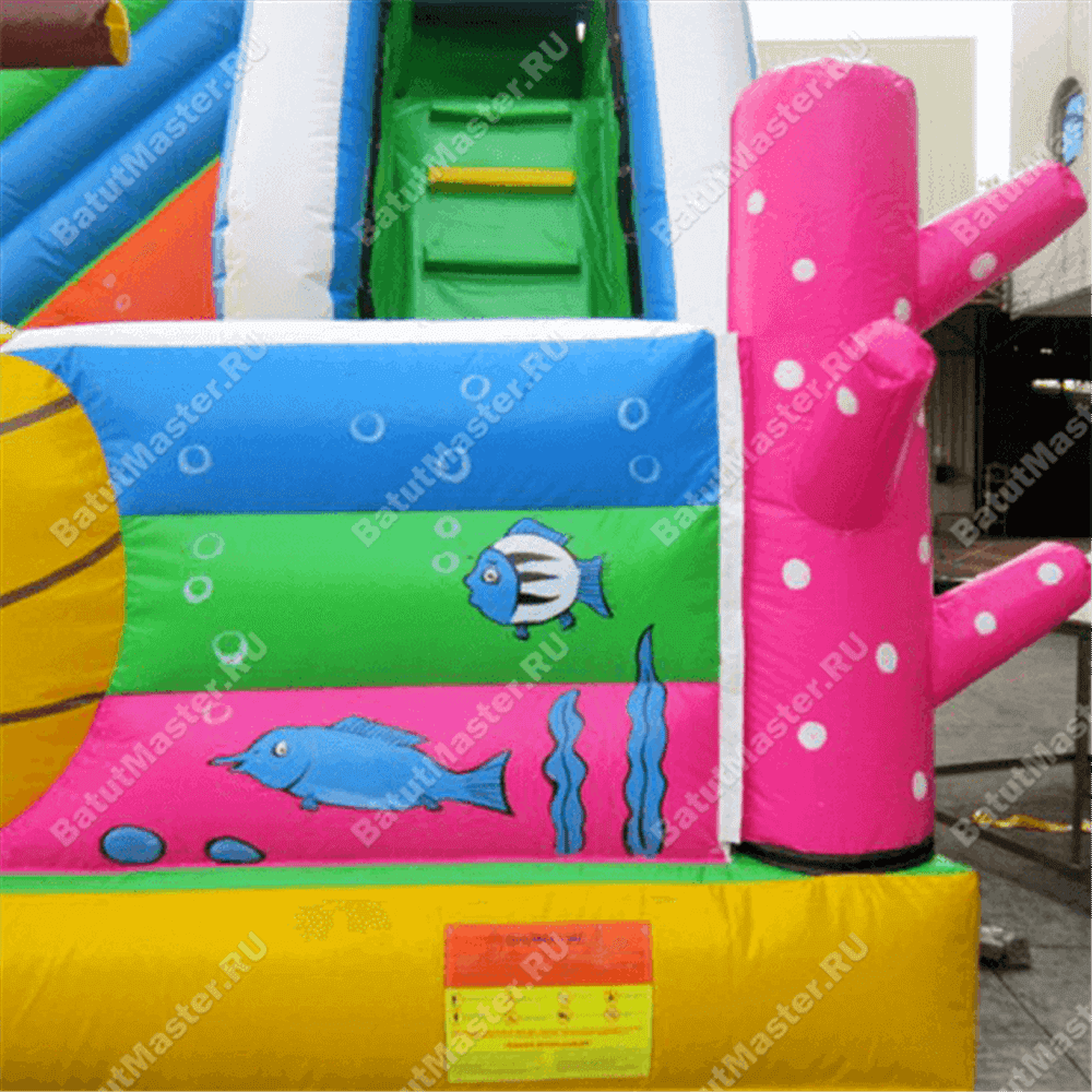 Коммерческий надувной батут "На дне морском"