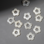 Подвеска "Незабудка", 19,5мм, кремовый акрил