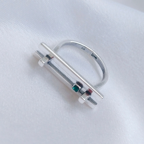 "Гудея" кольцо в серебряном покрытии из коллекции "Линия судьбы" от Jenavi