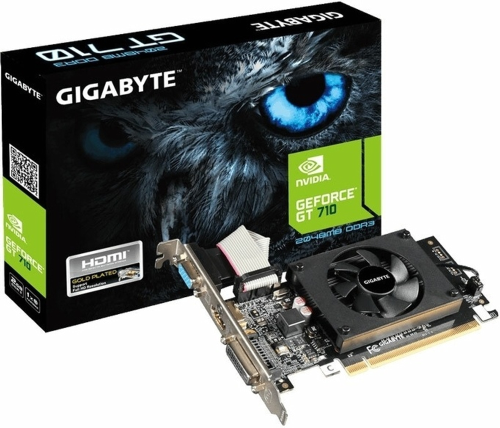 Видеокарта GIGABYTE GeForce GT 710 GV-N710D3-2GL 2GB