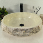 Раковина из мрамора Erozy Cream EM-65126 51*46*16 0874