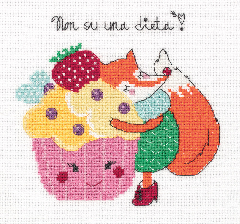 "Klart" набор для вышивания 8-250 "Лимонное пирожное" 15 х 14.5 см