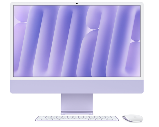 Apple iMac 24" Retina 4,5K, M4 2024 (8C CPU, 8C GPU), 16 Гб, SSD 512 Гб, фиолетовый