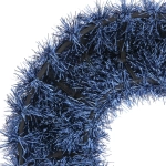 Венок декоративный TINSEL «Яркие переливы» 38 см, Сапфир