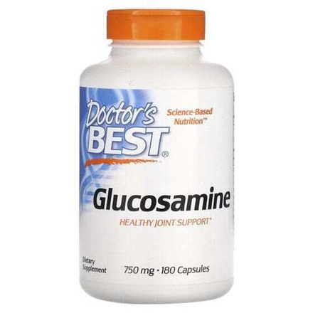 Doctor's Best, сульфат глюкозамина, 750 мг, 180 капсул