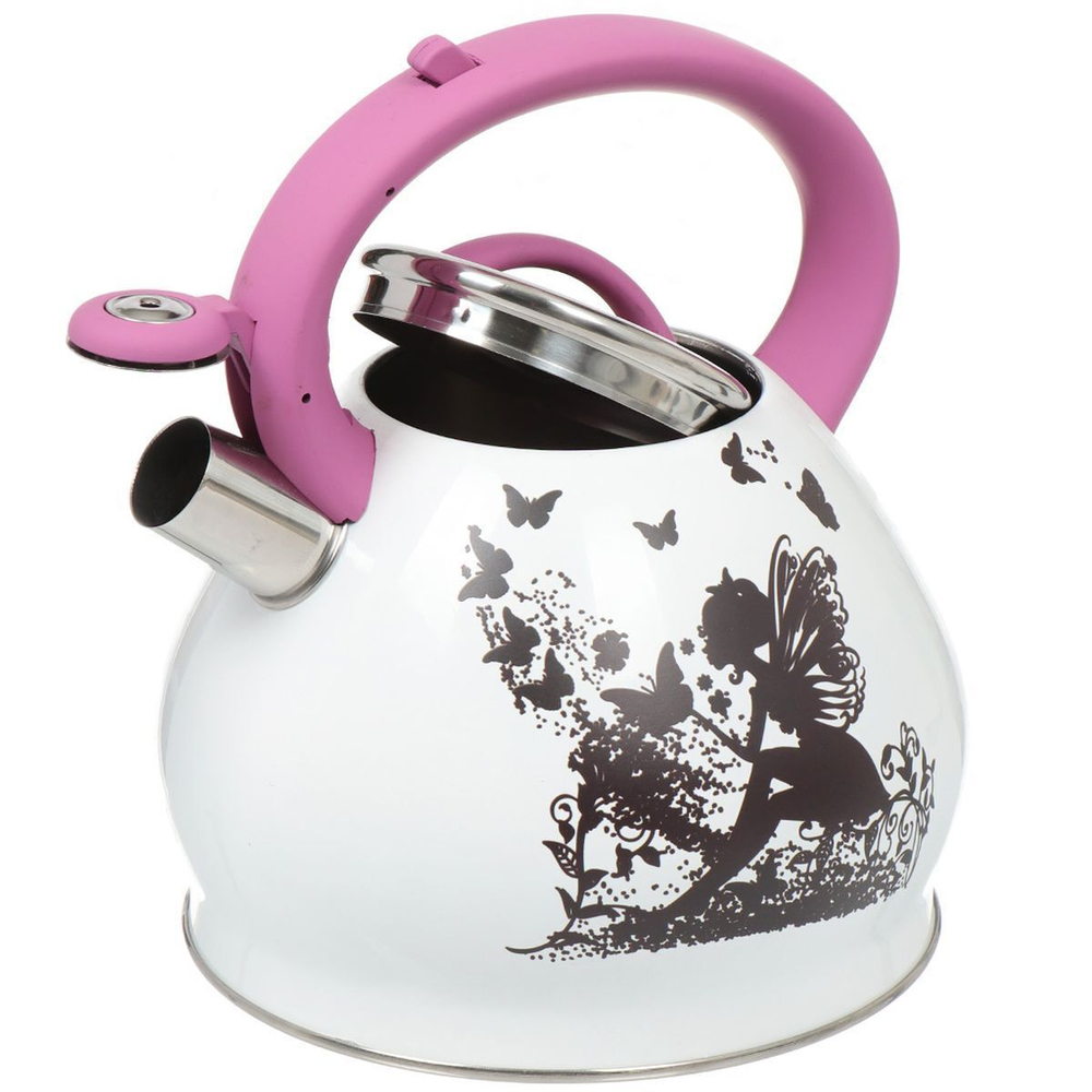 Чайник нерж, 3 л, свист, мат, меняет цвет, Катунь, индукц, КТ-126