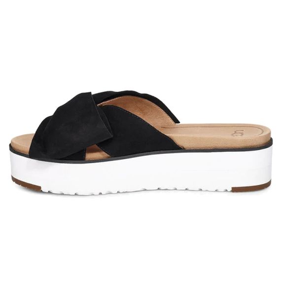 Ugg Butterfly Bow Slide 'Black White'