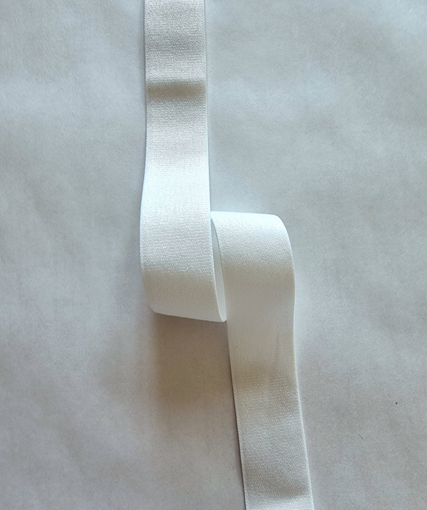 Бретель тёплый белый 25 мм