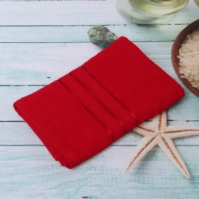 Полотенце махровое 50*80см «Comfort» цвет красный 02040 плотность 300гр/м2