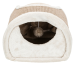 Туннель-когтеточка для кошек Trixie Scratching Tunnel, размер 110x30x38см., светло-серый / коричневый