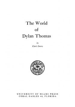 World of Dylan Thomas | Clark Mixon Emery