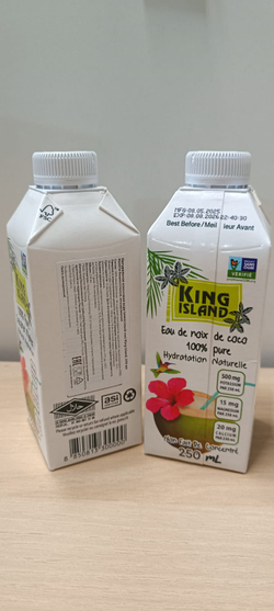 Кокосовая вода без сахара KING ISLAND, 36 шт по 250 мл