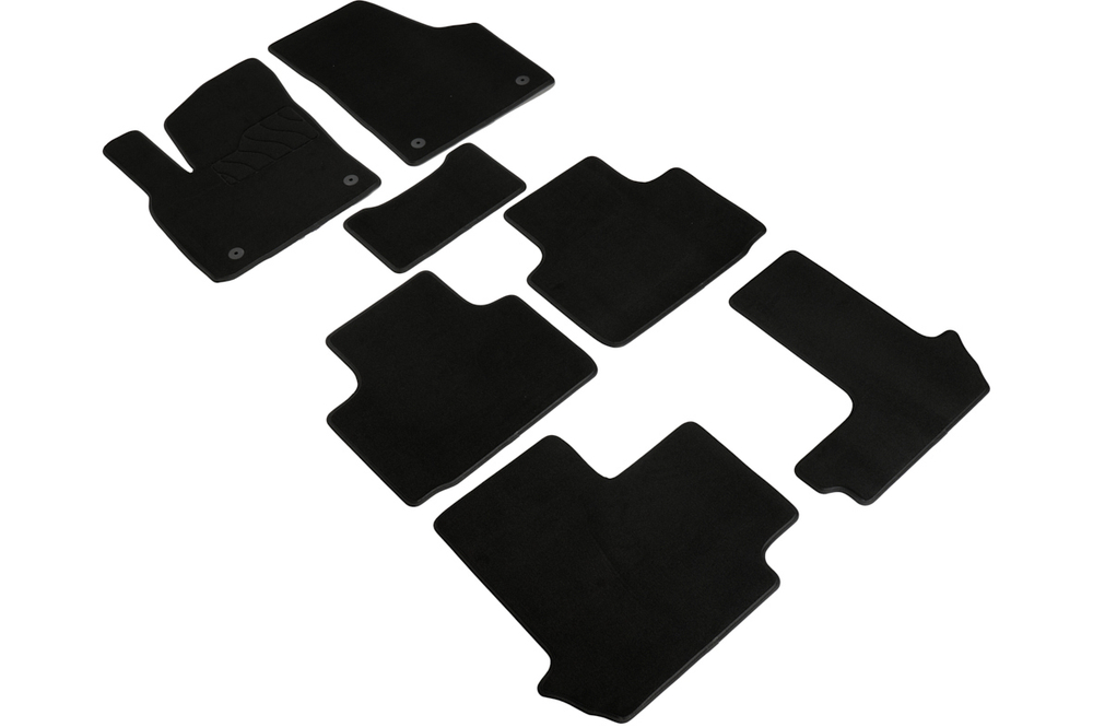 Ворсовые коврики LUX для Volkswagen Teramont Pro II (7 мест) 2025-н.в. Seintex.318460