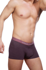 Классические тонкие боксеры из рибана в полоску (Размер: L) (Цвет: фиолетовый)