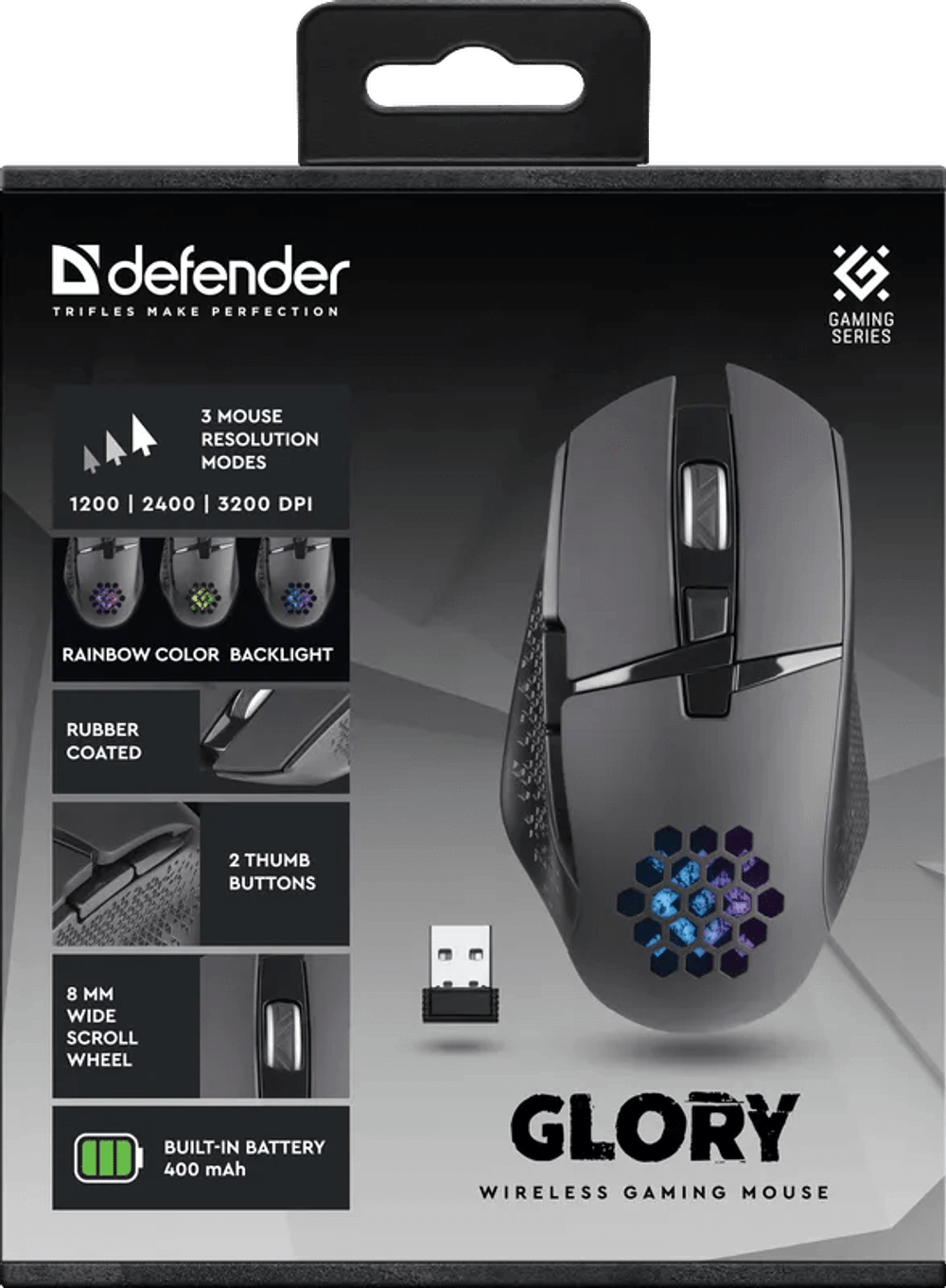 Мышь Defender Glory GM-514 черный