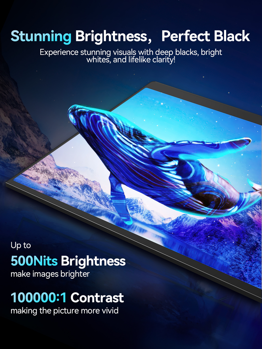 Портативный 16" монитор с защитным чехлом Ucolor O2 3K OLED 2880x1800, 120 Гц