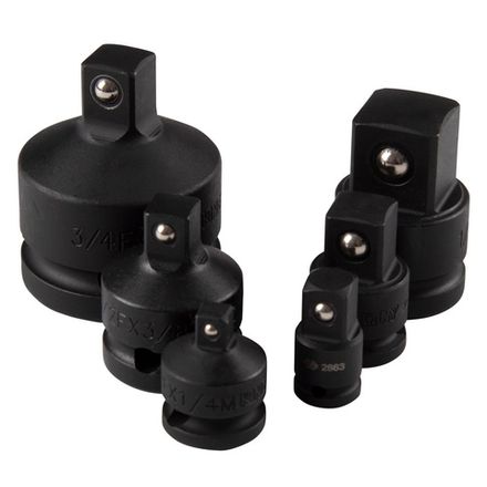 Цена на KING TONY (786P06) Набор переходников ударных 1/4", 3/8", 1/2", 3/4", 6 предметов, кейс