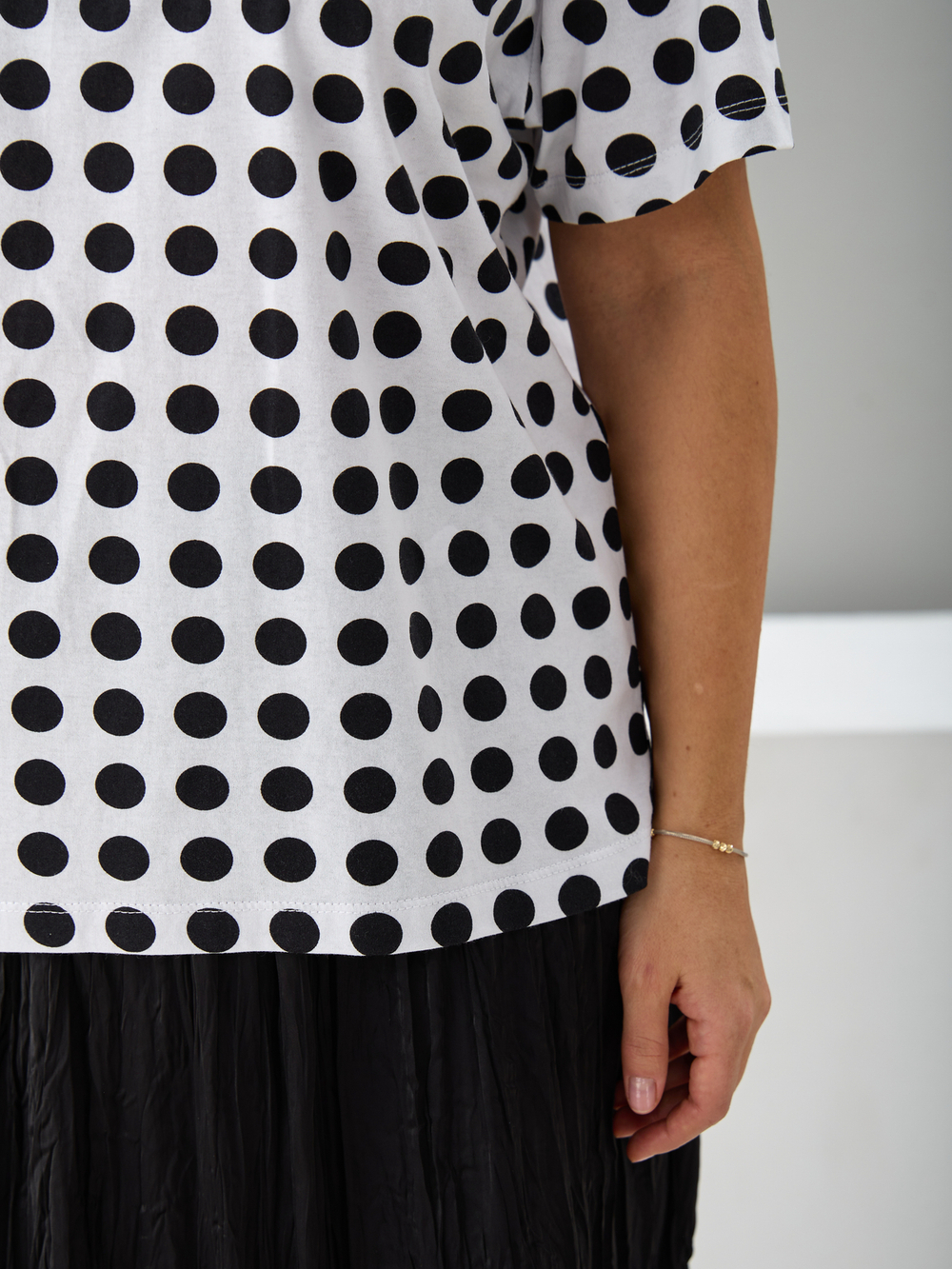 Футболка Фк-193/белый-крупныйгорох