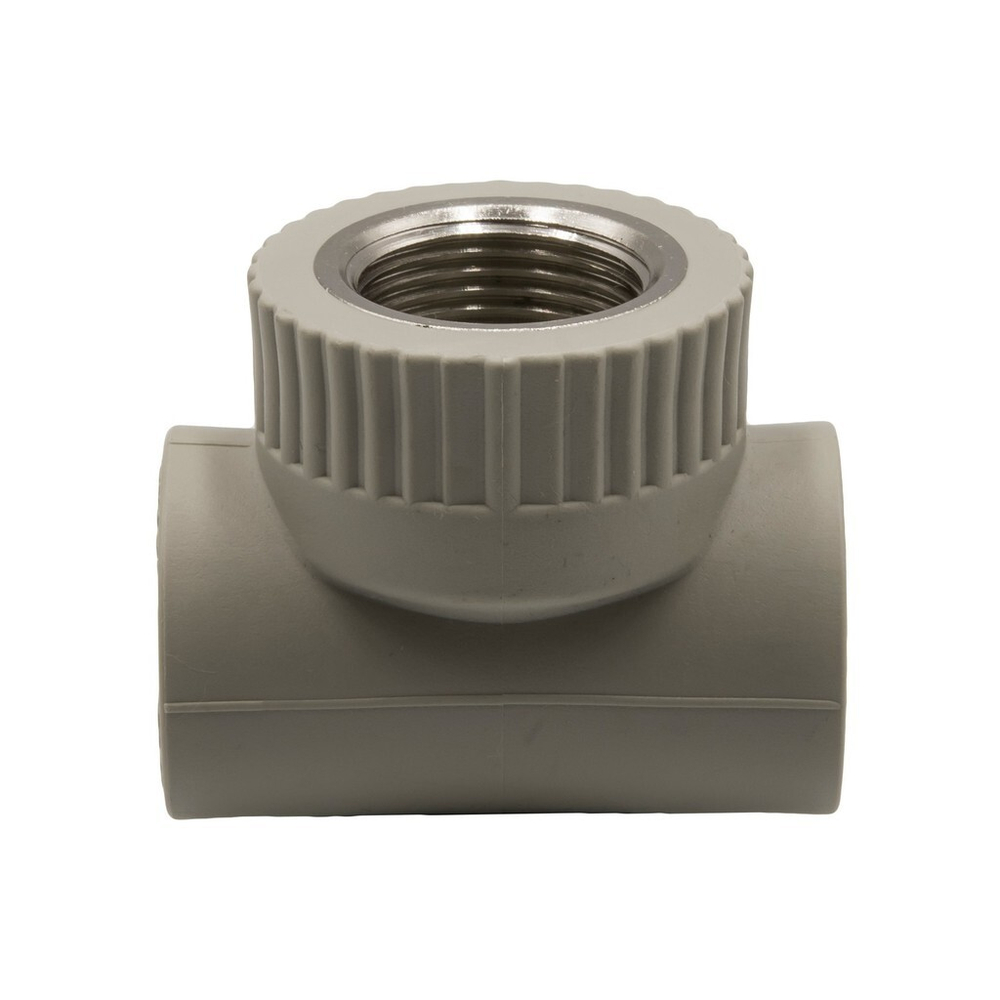 Тройник комб. вн 25х3/4''х25 EVER® plast  СЕРЫЙ (Россия)