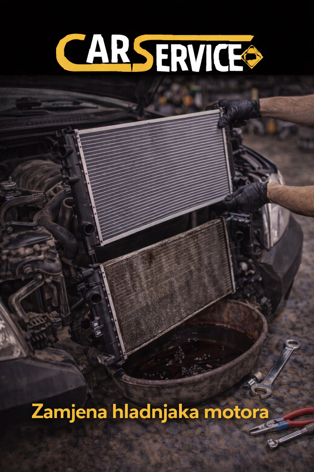 Engine Radiator Replacement