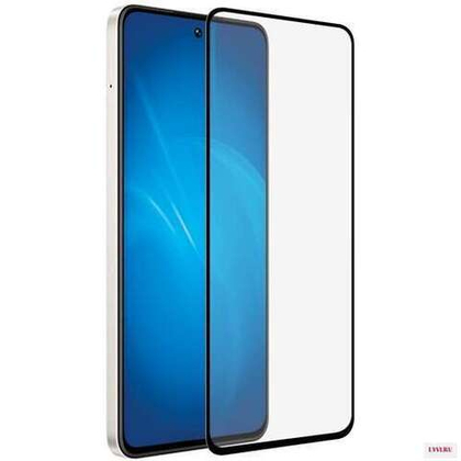 Закаленное стекло с цветной рамкой (fullscreen+fullglue) для Realme C55/Oppo A1 (5G) black DF