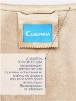 Шуба чебурашка с капюшоном, бежевая, Северина