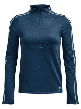 Женская теннисная футболка (dł. Рукава) Under Armour Train Cold Weather 1/2 Zip - Бирюзовый