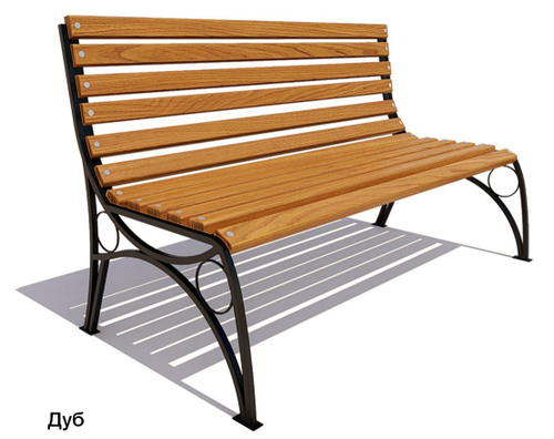 Скамейка уличная «Тверь премиум» без подлокотников, Сосна