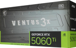 Видеокарта MSI NVIDIA  GeForce RTX 5060TI RTX 5060 TI 8G VENTUS 3X OC 8ГБ Ventus 3X, GDDR7, OC,  Ret